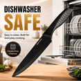 thumbnail image 4 of FXXNNN Knife Set, 13PC German Stainless Steel Knife set with Rust Resistant Design, Dishwasher Safe, Ergonomic Handles, Black, 4 of 9