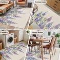 thumbnail image 5 of Purple Flowers Area Rugs 3'x5', Washable Small Throw Rugs for Living Room Bedroom, Weeping Spring Floral Rustic Pastoral Indoor Outdoor Rug Non-Slip Low Pile Carpet Runner Reversible Floor Mats, 5 of 8
