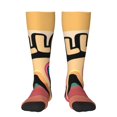 thumbnail image 1 of Bingfone Hello Summer Print Compression Socks for Women and Men Long Socks for Running Athletic Cycling Nurse, 1 of 6