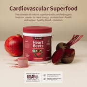 Snap Supplements Beetroot Powder, Organic Dietary Supplement, Heart Health, Antioxidants, Nitric Oxide Booster