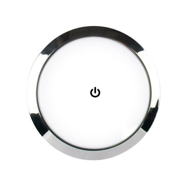 1Pcs 12V/24V LED Touch Lamp RV Ultra-thin Round Dome Light Ceiling Lamp Reading Light For Caravan Boat Yacht Camping Car ,Variety of Features