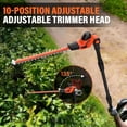 thumbnail image 4 of MAXLANDER Hedge Trimmer 18-Inch Cordless Pole Hedge Trimmer, 16-Feet Max Reach Hedge Trimmer with Extension Pole, Multi-Angle Adjustable, 2 x 2.0Ah Battery and Charger Included, 4 of 8