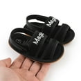 thumbnail image 5 of Infant Baby Girls Summer Sandals with Flower Soft Sole Newborn Toddler First Walker Crib Dress Shoes 0-18Months, 5 of 8