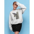 thumbnail image 2 of Majestic Butterfly I. Sweatshirt Women -Lily Liama Designs, Female Large, 2 of 4