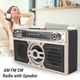 thumbnail image 3 of Radio Portable AM ​​​​FM, Altavoz 4 En 1 Bluetooth, Con Batería, Carga Tipo C, Recepción Transparente De FM, Tiempo De Juego De 18 Horas, Portátil Para Viajes, Jardín, Baño, 3 of 7