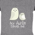 thumbnail image 3 of Inktastic My Auntie Loves Me Owl Boys or Girls Baby Bodysuit, 3 of 4
