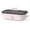 Pink, variant on 4 qt Black Rectangle Manual Slow Cooker with Ceramic Inner Pot for Family Diet, Dishwasher Safe