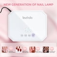 thumbnail image 3 of Lámpara LED UV Lavinda de 54 W con cable para uñas de gel, color blanco, 3 of 9