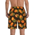 thumbnail image 3 of Kdxio Orange Pumpkin Pattern Mens Casual Shorts - Drawstring Summer Beach Sports Shorts for Men, 3 of 9