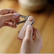Orbitkey Leather Keychain Organizer - Blush, Holds 7 Keys (4.7)