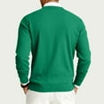 thumbnail image 4 of Dwelliawo Mens Crewneck Sweater Ribbed Crewneck Sweater Dress Knit Slim Fit Casual Sweaters Thick Pullover Sweaters Pullover Sweater Clearance Green 2XL, 4 of 7