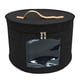 thumbnail image 2 of Caja para guardar sombreros, organizador de sombreros, para mujeres y hombres, para viajes, con tapas redondas. Negro 33x26cm, 2 of 9