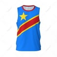 thumbnail image 2 of Democratic Republic Of Congo Flag Men Basketball Sports Jersey Running Fitness Sleeveless tshirt Exclusive Custom Name Nunber, 2 of 9