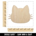 thumbnail image 2 of Charming Kawaii Chibi Cat Kitten Face Blushing Cheeks Wood Shape Unfinished Piece Cutout Craft DIY Projects - 6.25 Inch Size - 1/8 Inch Thick, 2 of 7
