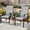 Gray, variant on Nuu Garden Patio Dining Chairs Set of 4, Outdoor Textilene Dining Chairs with High Back, Patio Chairs with Armrest, Metal Frame and Textilene Chairs, Brown