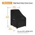 Dokon Heavy Duty Patio MMF7 High Back Chair Covers Waterproof Outdoor