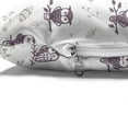 thumbnail image 4 of Owl Pet Bed, Cartoon Style Illustration of Birds on the Branches Mysterious Woods Print, Chew Resistant Pad for Dogs and Cats Cushion with Removable Cover, 24" x 39", Eggplant and White, by Ambesonne, 4 of 4