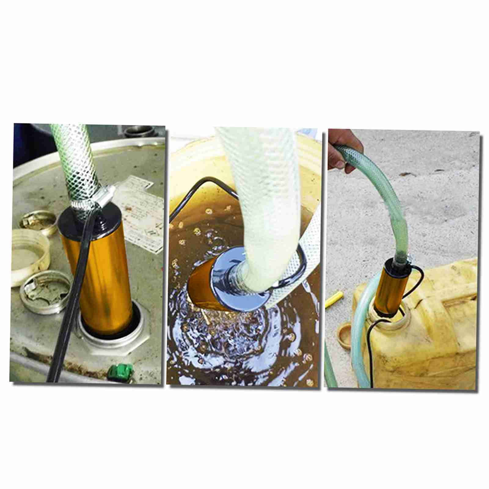 Oil DC 12V/24V Submersible Pump For Pumping Diesel Oil Water 51mm Water Oil Diesel Fuel Transfer Pump Refueling With Fliter Screen