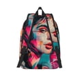 thumbnail image 3 of Naloa Vibrant Street Art Portrait Print Durable Canvas College Rucksack,Laptop Excursion Backpack,Travel Notebook School Backpack,Bookbag For Men Women, 3 of 5