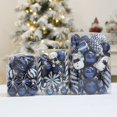 thumbnail image 4 of 20/29 piezas de adornos de bolas navideñas de forma especial de color azul para decoración de fiestas de árboles de Navidad, colgantes de esferas navideñas de Año Nuevo 2024, 4 of 5