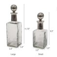 thumbnail image 5 of CC Home Furnishings Lidded Square Bottles - 11.75" - Clear - Set of 2, 5 of 7