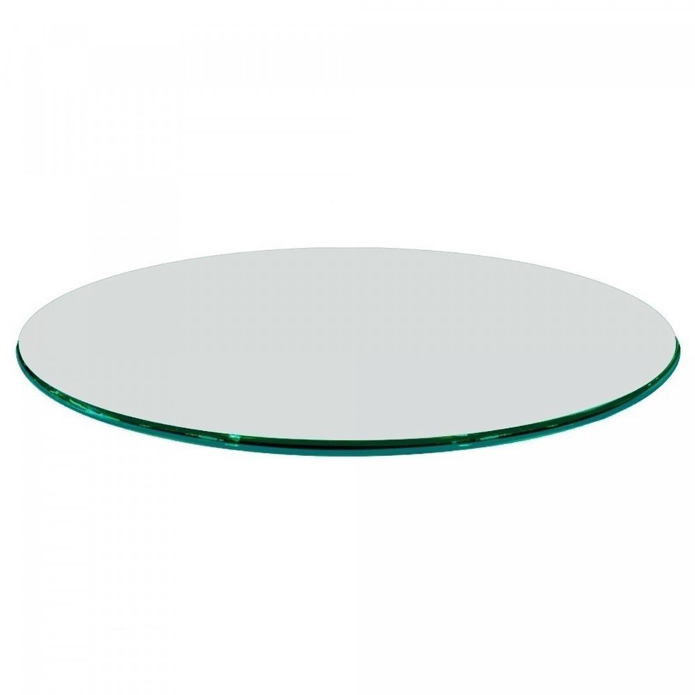 46 Inch Round Glass Table Top 1/2 Inch Thick Clear Tempered Glass With