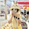thumbnail image 6 of Cartoon Kawaii Three-Piece Set Hat Scarf Gloves Chiikawa Sweet Plush Warm Thickened Cartoon All-In-One Gift, 6 of 7