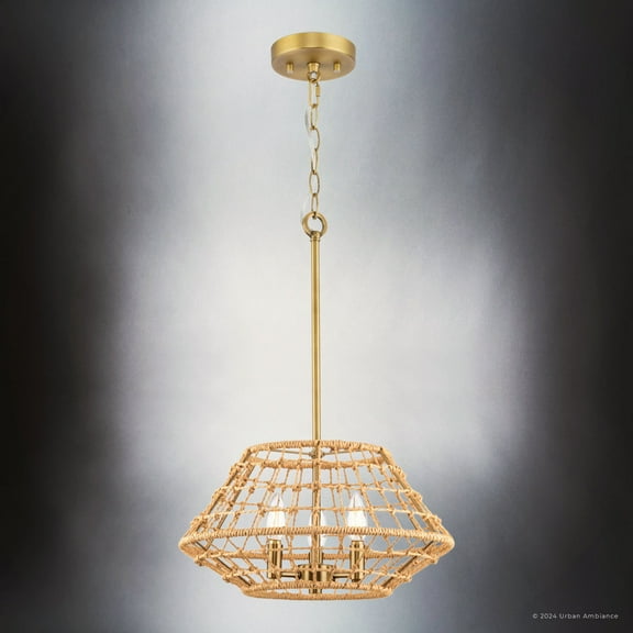 Luxury Bohemian Ceiling Light, Vintage Brass, UHP4682