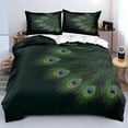 thumbnail image 1 of Peacock King Funda Nórdica Funda nórdica de plumas de pavo real para niños Niños Niñas Adolescentes, 1 of 5