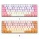 thumbnail image 3 of Seitruly Teclado mecánico con cable RGB, 61 teclas, hogar, oficina, negocios, escritorio, ordenador portátil, PC, teclado, accesorios de repuesto Videojuegos y accesorios Rosa, 3 of 6