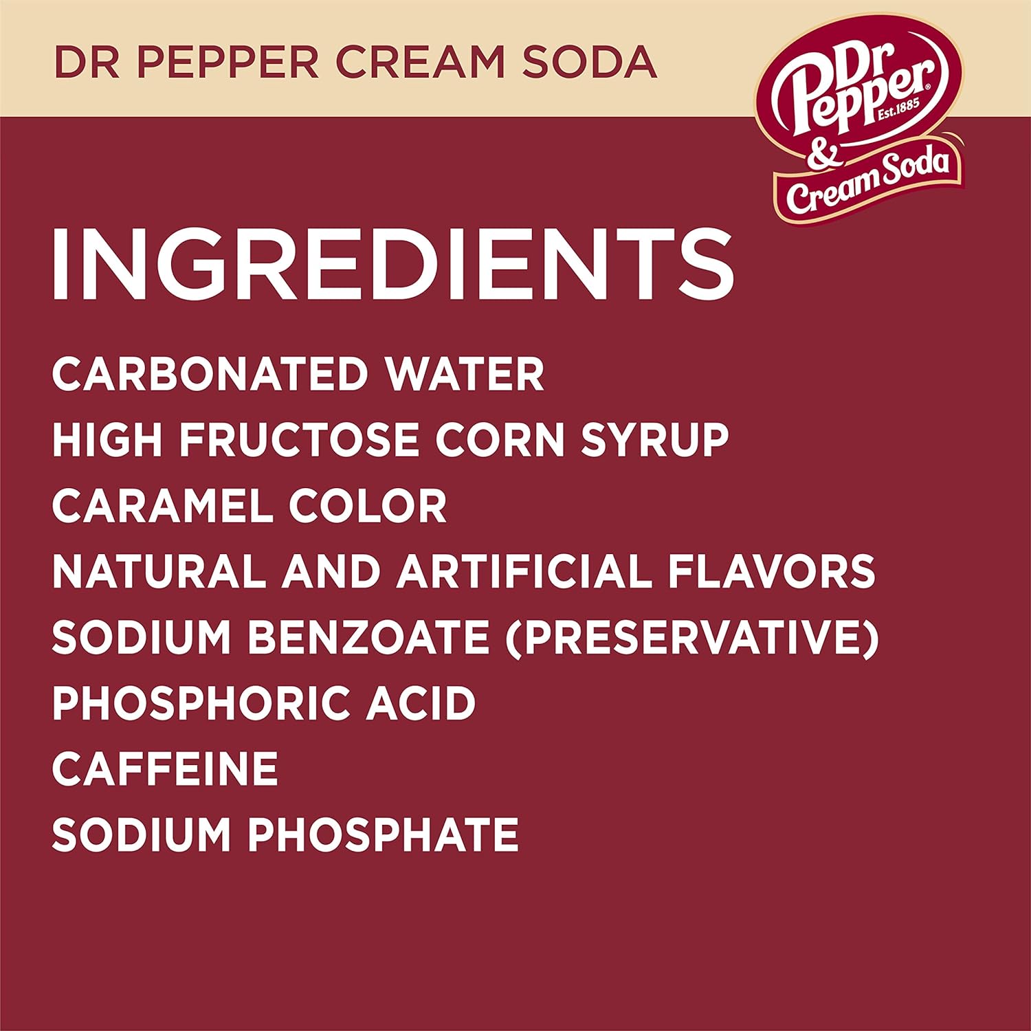 Dr. Pepper & Cream Soda, 20 Oz Bottle