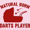 thumbnail image 2 of CafePress - Natural Born Darts Player Infant Bodysuit - Baby Light Bodysuit, Size Newborn - 24 Months, 2 of 4