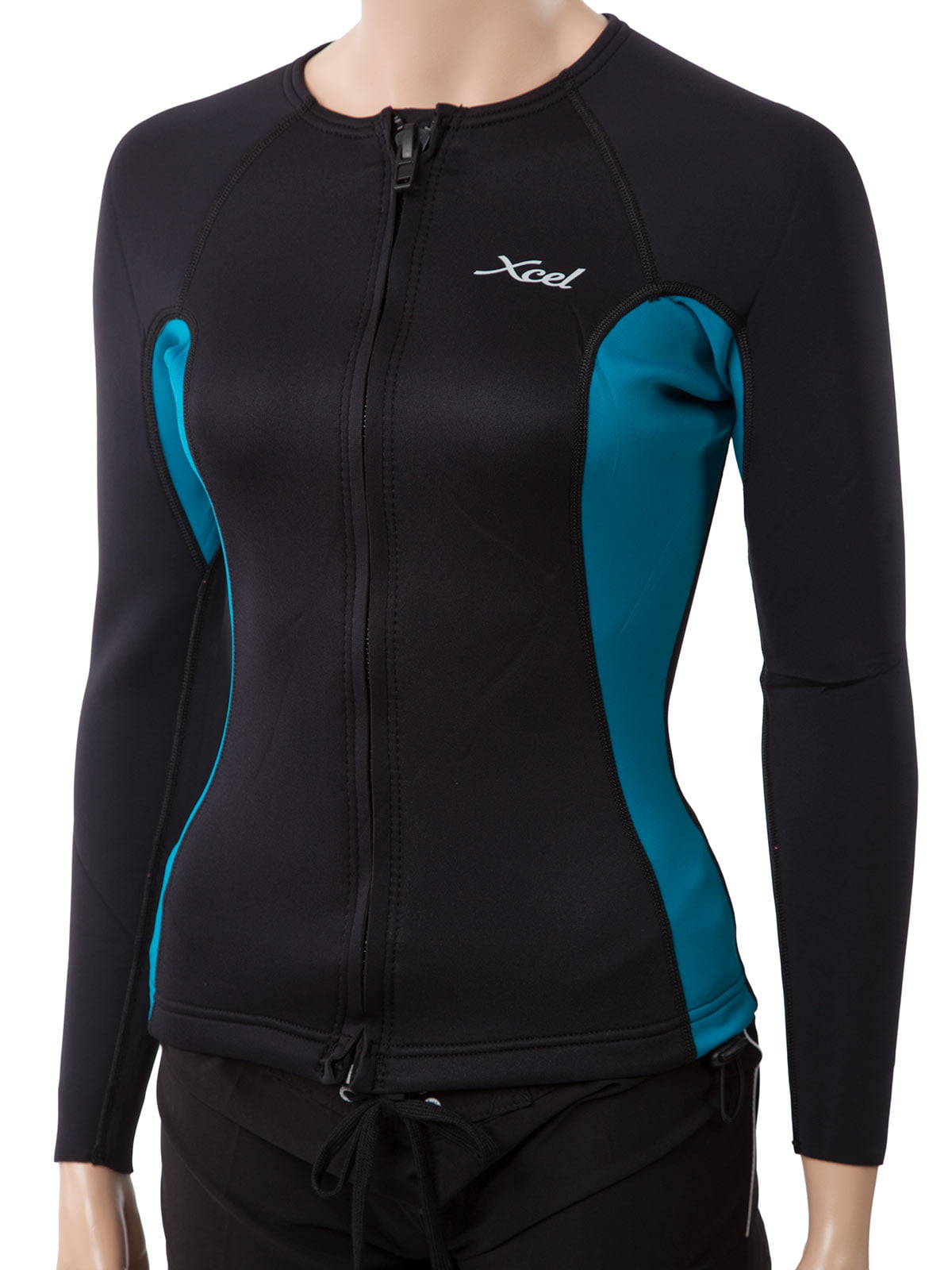 XCel Women's Longsleeve Wetsuit jacket w/cinch cord 16 Black/wild ...