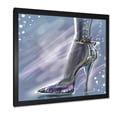 thumbnail image 2 of Designart 'Shiny Woman Shoe High Heeled Stiletto With Glitter' Modern Framed Art Print, 2 of 4