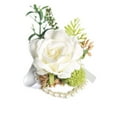thumbnail image 1 of Wrist Flower Set Artificial Hand Flower And Boutonniere Set For Homecoming Graduation Prom Bridal Wedding, 1 of 9