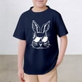 thumbnail image 2 of JAJAHO Easter Short Sleeve T Shirts For Boys Girls Graphic Tees Funny Bunny Print Comfortable Casual Summer Festival Top Ages 2-13 Years Trendy Tops, 2 of 4