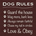 thumbnail image 2 of Gibbons, Lauren 26x26 Gold Ornate Wood Framed with Double Matting Museum Art Print Titled - Dog Rules, 2 of 4