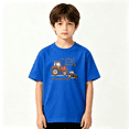 thumbnail image 2 of Farm Tractor Boys Graphic Tees Sibling Kids T-Shirt 100% Cotton Short Sleeve Tops Ages 4-13Y, 2 of 5