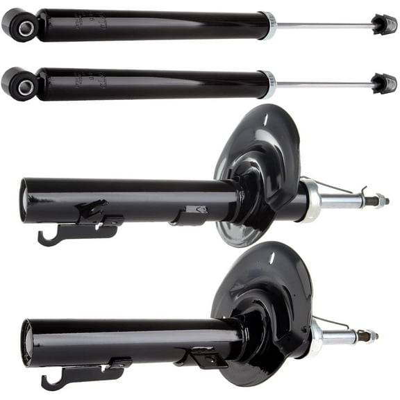 cciyu 4 x Front Rear Struts Shock Absorbers Fit for 2006 2007 2008 2009 2010 2011 for Ford Focus 338013 72257 338014 72258 343429 5796