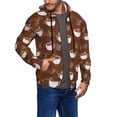 thumbnail image 2 of Kdxio Cute Sloths Bear Relaxing In Coffee Cup Print Men Hoodies Casual Hoodies for Men with Zip Pockets Full Zip Long Sleeve Sweatshirt Sports Hooded Jacket-Medium, 2 of 5