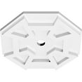 thumbnail image 2 of 10"OD x 1"ID x 3 1/2"C x 1"P Logan Architectural Grade PVC Contemporary Ceiling Medallion, 2 of 11