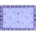 thumbnail image 1 of Ahgly Company Machine Washable Indoor Rectangle Abstract Blue Modern Area Rugs, 2' x 3', 1 of 4