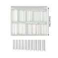 thumbnail image 3 of Bradem Fake Nails, Long Straight Square Shape Tips for Acrylic False Nail with Box (Clear), Clear 1 Box of Nail Tips,, 3 of 6