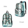thumbnail image 2 of ZIATUBLES Clear Backpack 17 Inch, Heavy Duty Fabric & PVC Sports Transparent Bookbag for Boys Girls, Ocean Turtle Coral Print See Through Backpack for School, Work & Security, 2 of 7