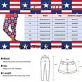 thumbnail image 3 of Pimfylm Womens Yoga Pants 4th of July USA Flag Pattern Tights Trousers Stretchy Holiday Leggings Spring(Red,XL), 3 of 5
