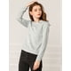thumbnail image 2 of Sudadera Allegra K con Estampado de Gato de Cuello Redondo para Mujer Gris Claro XS, 2 of 6