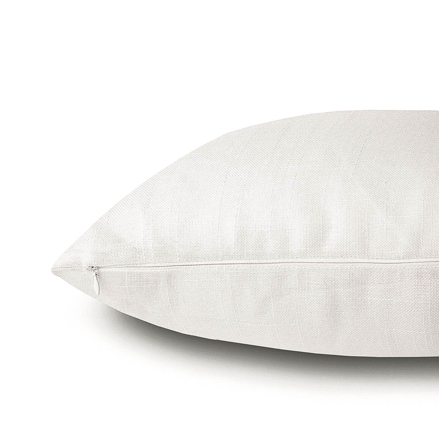 Phantoscope Soft Textured Linen-Look Decorative Throw Pillow, 20 x 20 in, Off White, 1 Pack