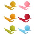 thumbnail image 4 of 10Bag Snail Silicone Tea Maker Cup Edge Pendant Tea Bag Holder Distinguishing Label, 4 of 9
