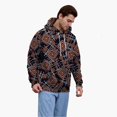 thumbnail image 1 of Mens Urban Ethnic Hoodie Fashion Printed Long Sleeve Loose Sweatshirt Trendy Hip Hop Pullover Active Streetwear, 1 of 5