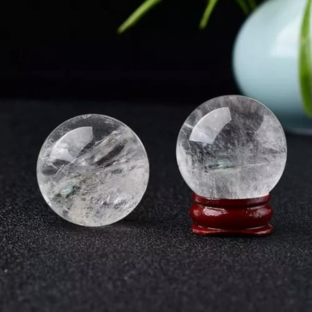 EOEMY Natural Quartz Crystal Healing Gems Sphere Ball Energy Stone Reiki Decor + Stand-Clear Quartz (About 50mm 155G) EOEMY Natural Quartz Crystal Healing Gems Sphere Ball Energy Stone Reiki Decor + Stand-Clear Quartz (About 50mm 155G)